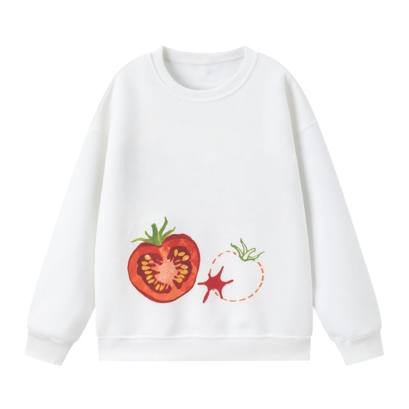 Retro Graphic Print Pullover Sweatshirt Sweatshirt