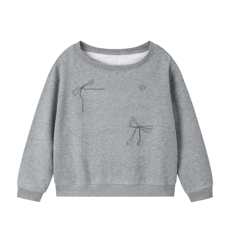 Dark Gray Simple And Comfortable Sweatshirt